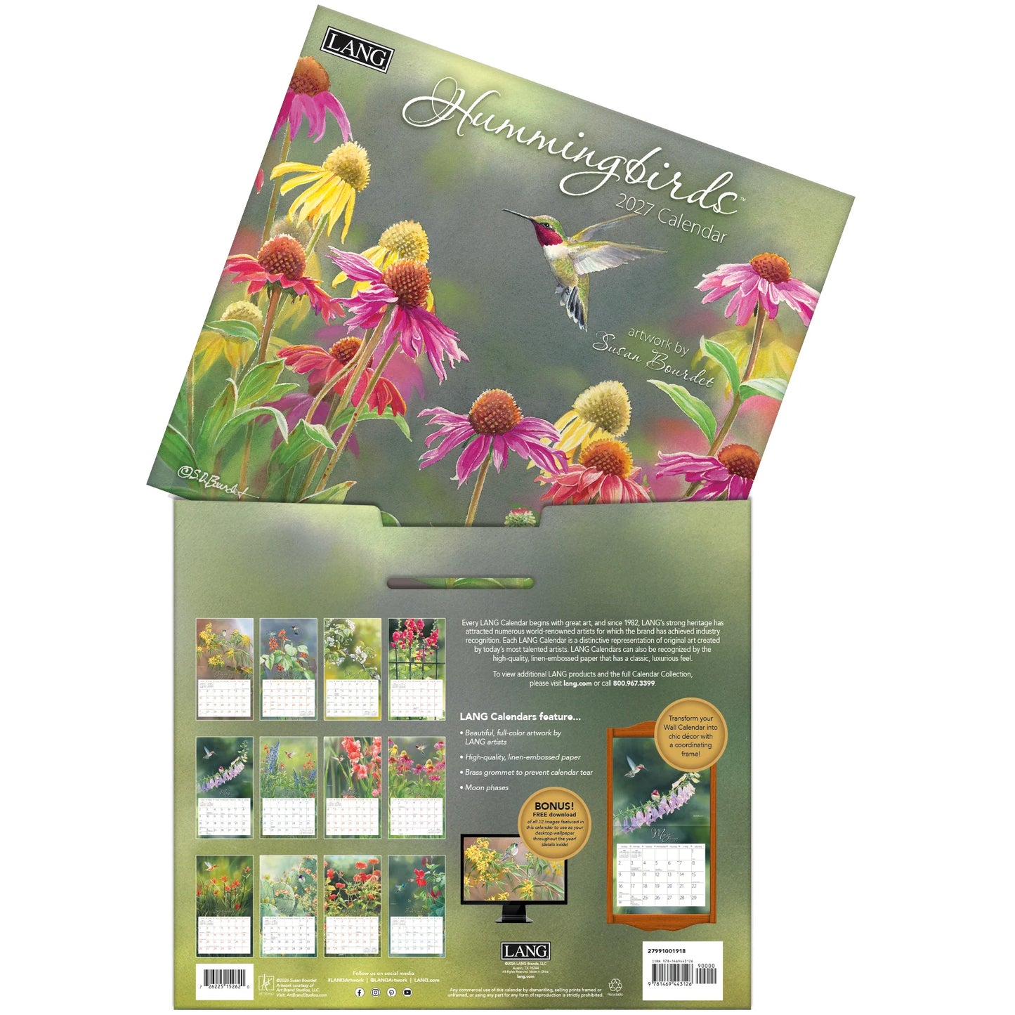 Lang Calendar - Hummingbirds - Susan Bourdet