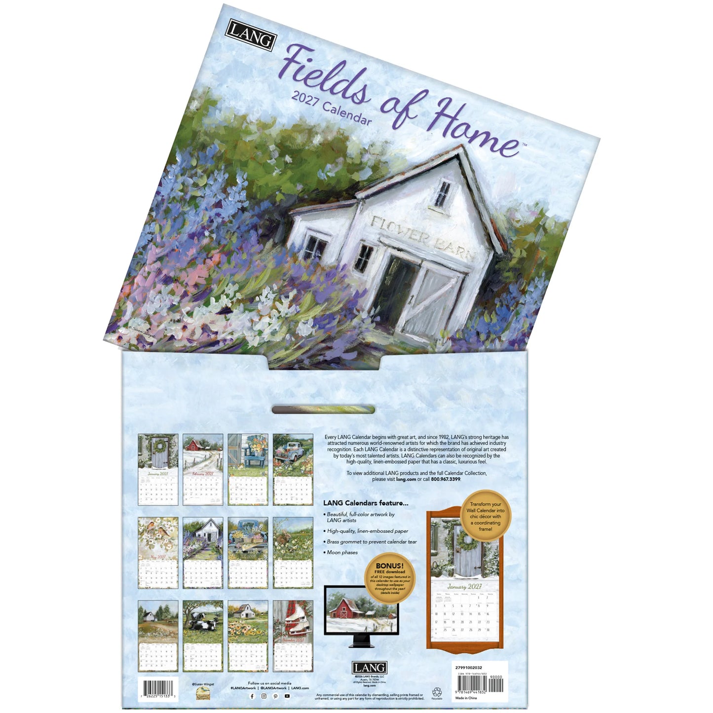 Lang Calendar - Fields of Home - Susan Winget