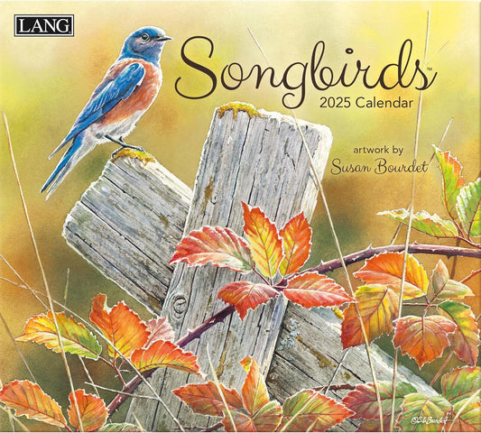 Lang Spiral Top Vertical Calendar - Songbirds - Susan Bourdet