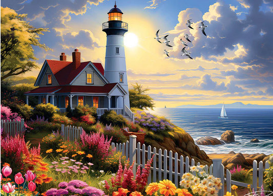 To The Lighthouse - 500 Piece Cobble Hill Puzzle