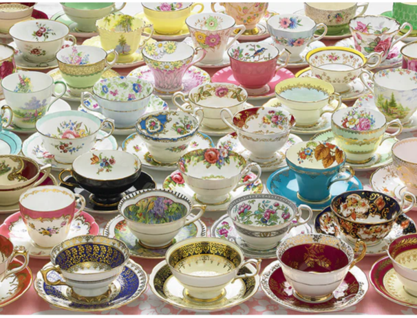 More Teacups - Easy Handling - 275 piece Cobble Hill Puzzle