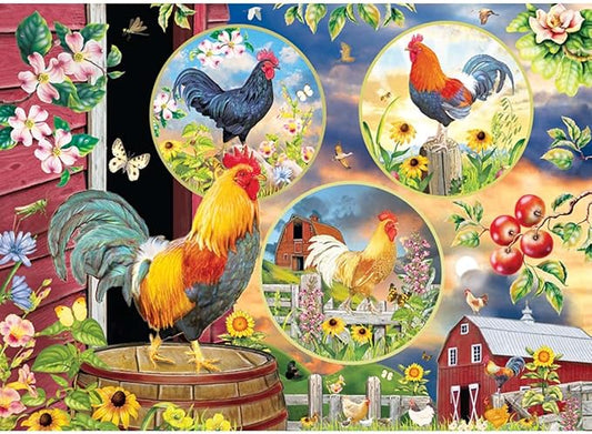 Rooster Magic - 500 Piece Cobble Hill Puzzle