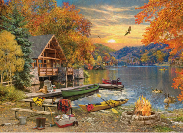 Lakeside Retreat - 1000 Piece Cobble Hill Puzzle