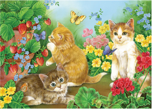 Tray Puzzle - Kitten Playtime - 35 pieces - Cobble Hill