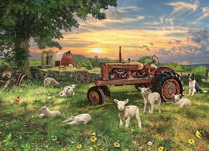 Field At Sunrise- 1000 Piece Cobble Hill Puzzle