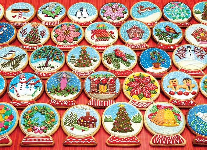 Snow Globe Cookies - 1000 Piece Cobble Hill Puzzle