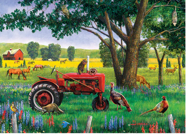 Tray Puzzle - Red Tractor - 35 pieces - Cobble Hill