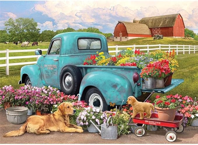 Flower Truck  - 1000 Piece Cobble Hill Puzzle