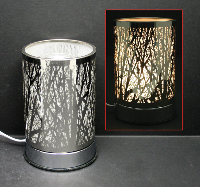 Touch Sensor Lamp - Silver Forest - Fragrance Warmer