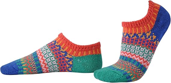 Cayenne - Large - Mismatched Ankle Socks - Solmate Socks