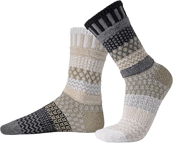 Starlight - Large - Mismatched Crew Socks - Solmate Socks