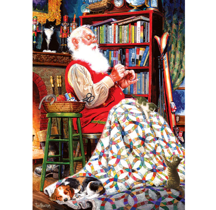 Santa's Quilt - 1000 Piece Cobble Hill Puzzle