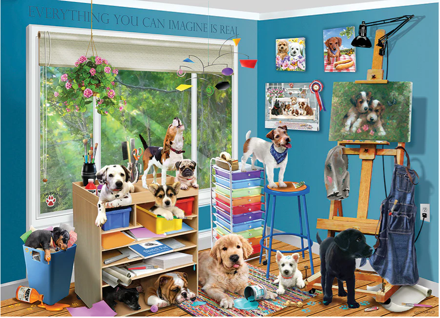 Studio Pups - 1000 Piece Cobble Hill Puzzle
