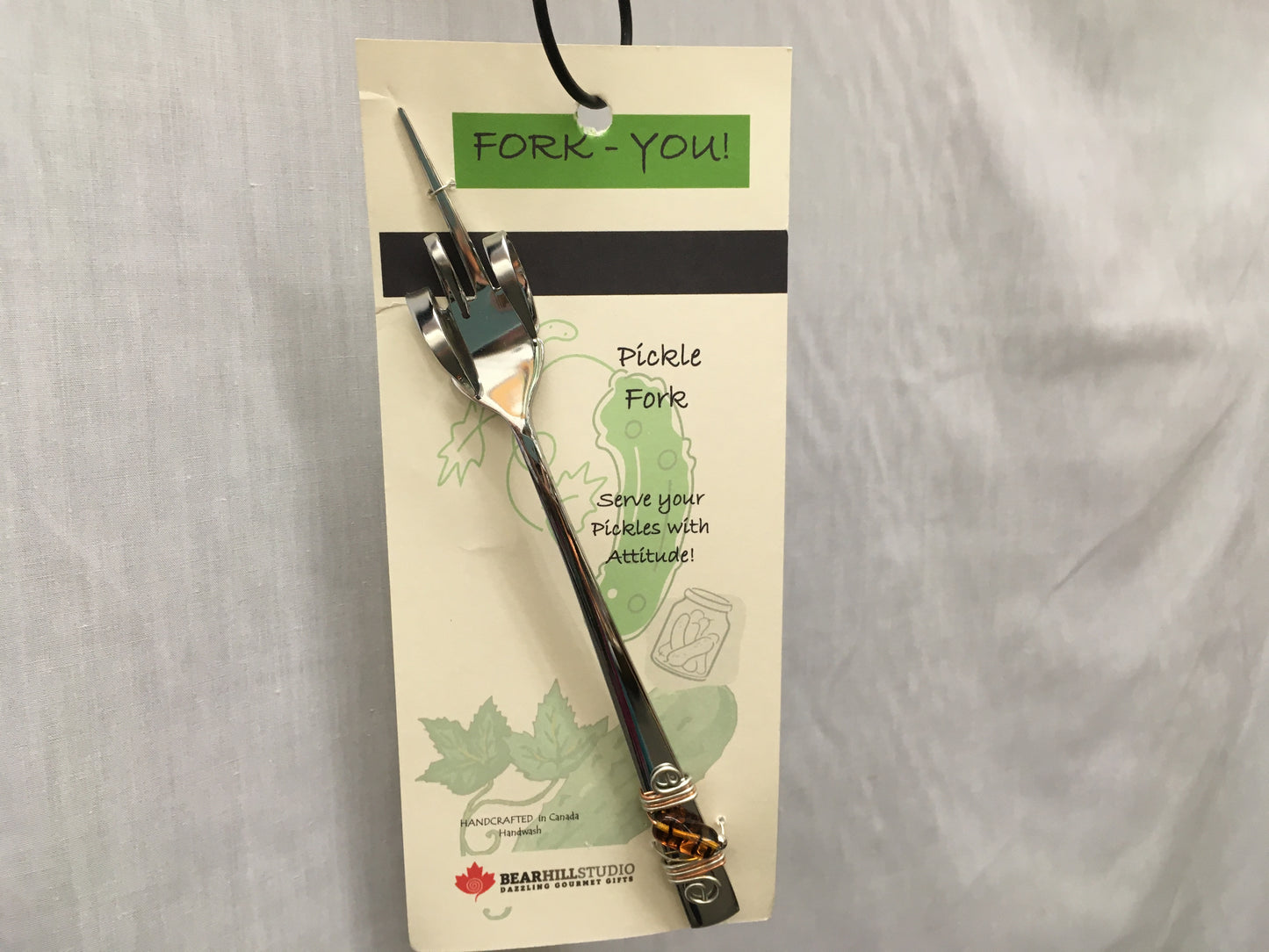 Fork-You Pickle Fork - Tortoise Stone - Canadian Handcrafted