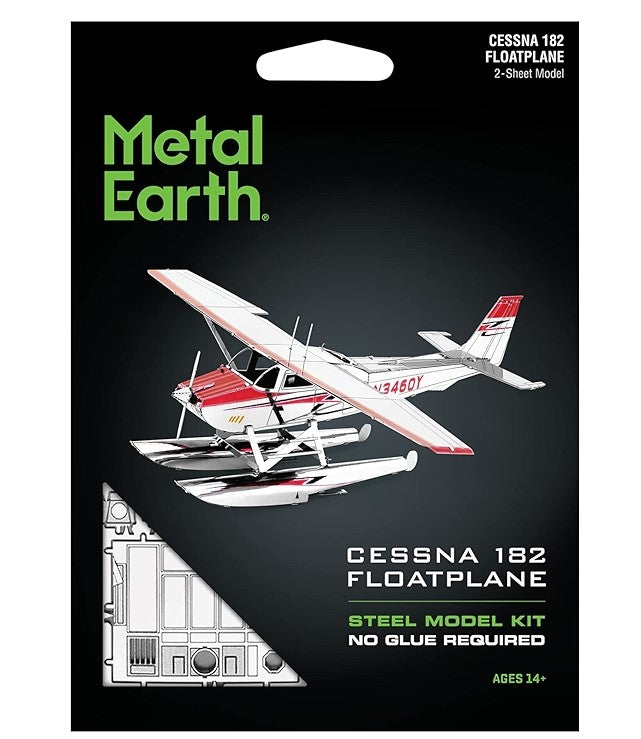 Metal Earth - Cessna 182 Floatplane - Steel Model Kit - 2 Sheet Model