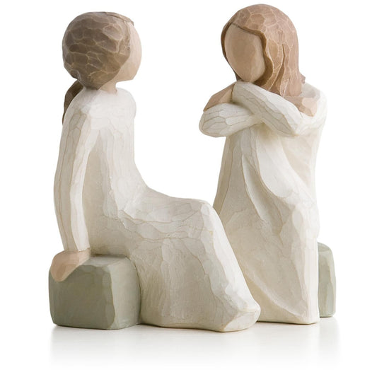 Willow Tree: Heart and Soul - 2 Girls Sitting Facing Each Other