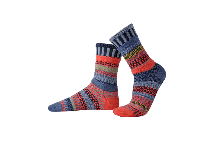 Masala - Medium - Mismatched Crew Socks - Solmate Socks
