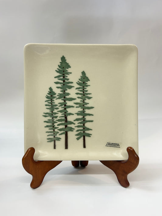Square Plate - Sitka Spruce - Canadian Handmade - Susan Robertson