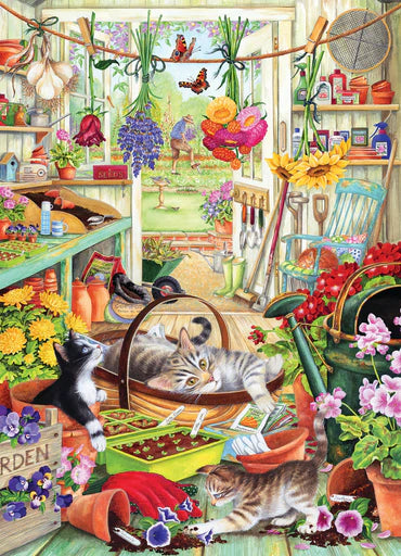Potting Shed Cats - 500 Piece - Cobble Hill Puzzle