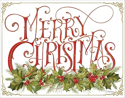 Lang Christmas Cards -Christmas Holly - 18 per Box