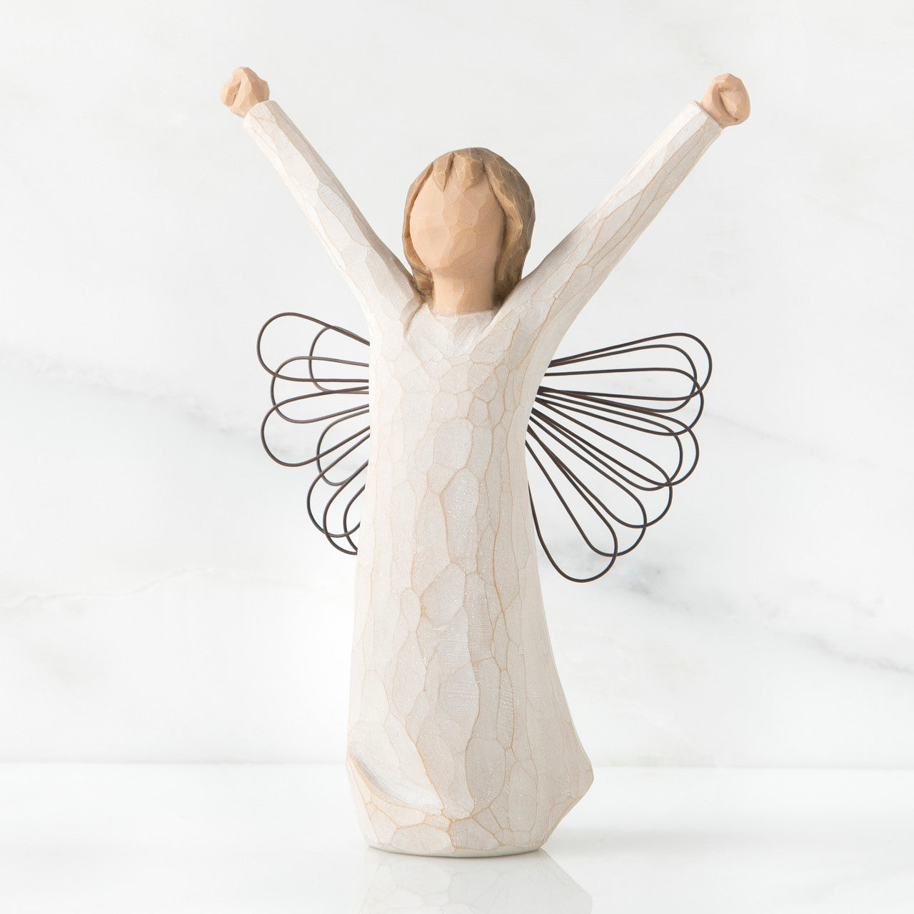 Willow Tree: Courage - Angel with Arms Raised - Wire Wings