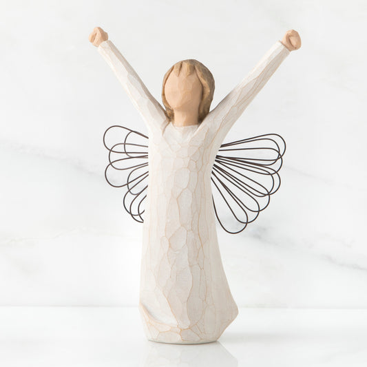 Willow Tree: Courage - Angel with Arms Raised - Wire Wings