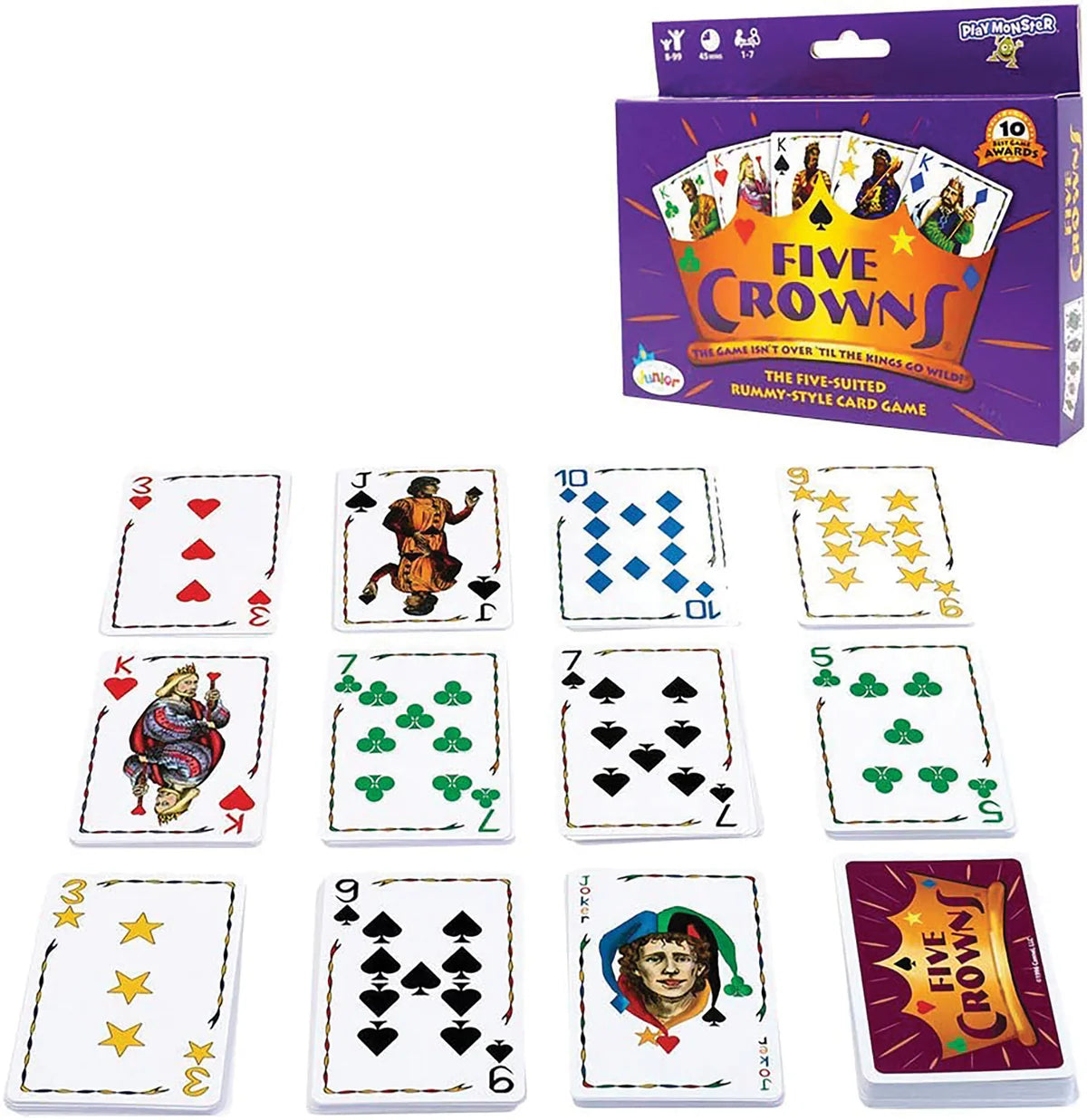 Five Crowns - 5 Suited Rummy Style Card Game