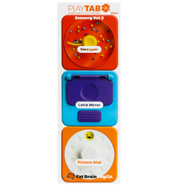PlayTab - Set 3 Tiles - Magnetic - Fat Brain Toy Co. - 12 Months +