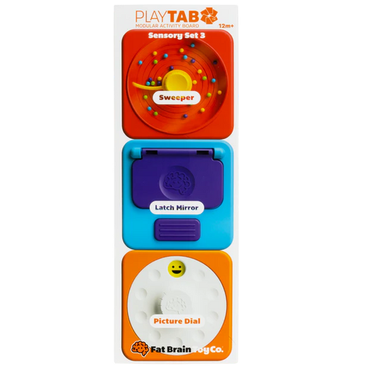 PlayTab - Set 3 Tiles - Magnetic - Fat Brain Toy Co. - 12 Months +