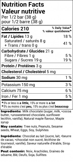 A Chocolate Taste From Canada - Maple Milk Chocolate - Rogers Chocolates
