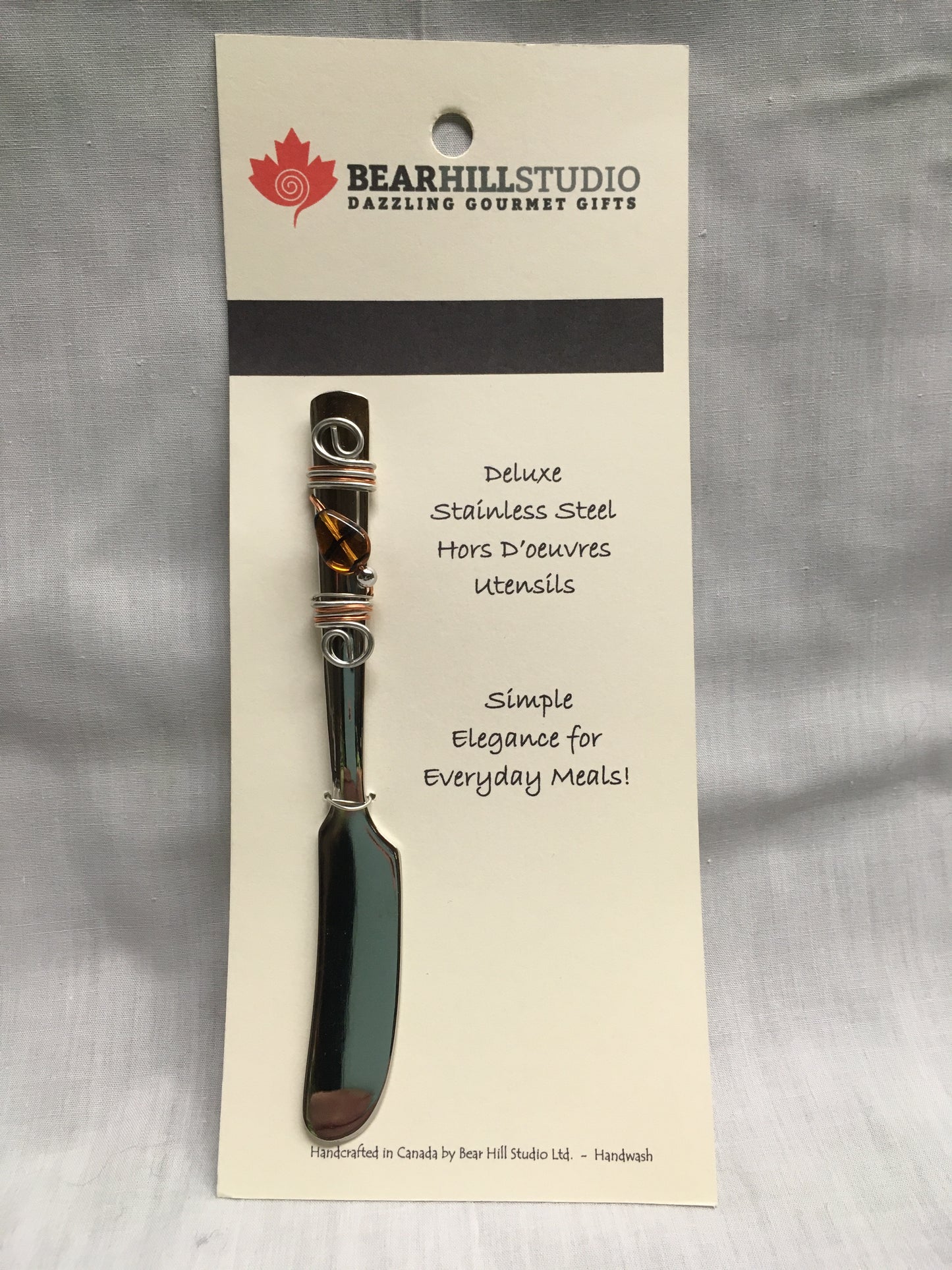 Pate Knife - Tortoise Stone - Canadian Handcrafted