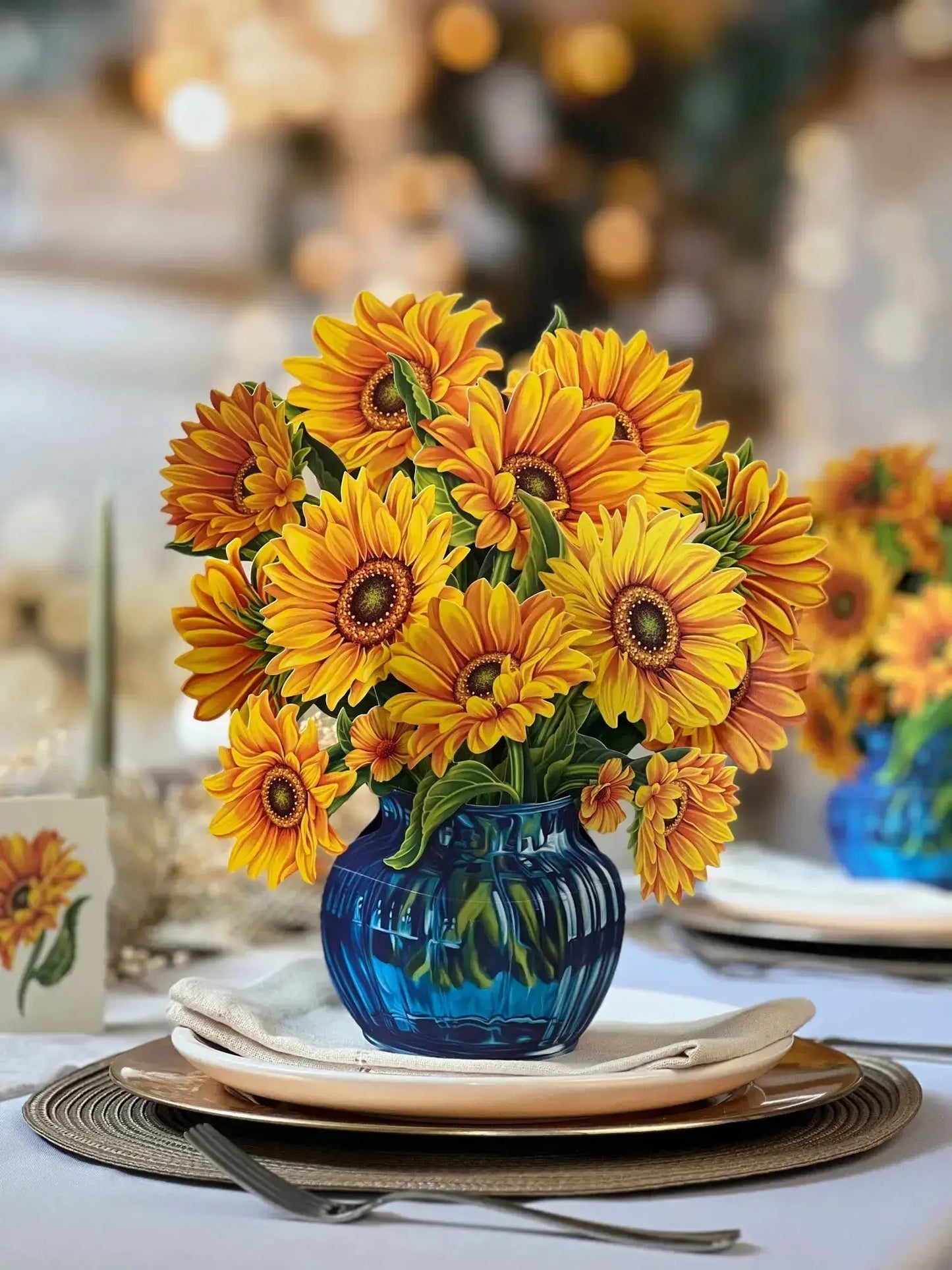 Flower Bouquet Popup Card - Sunflowers - Fresh Cut