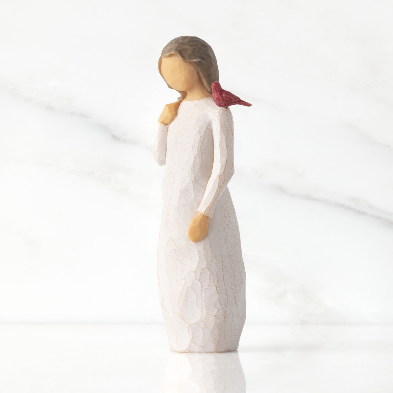 Willow Tree: Messenger - Girl with a Cardinal on her Shoulder