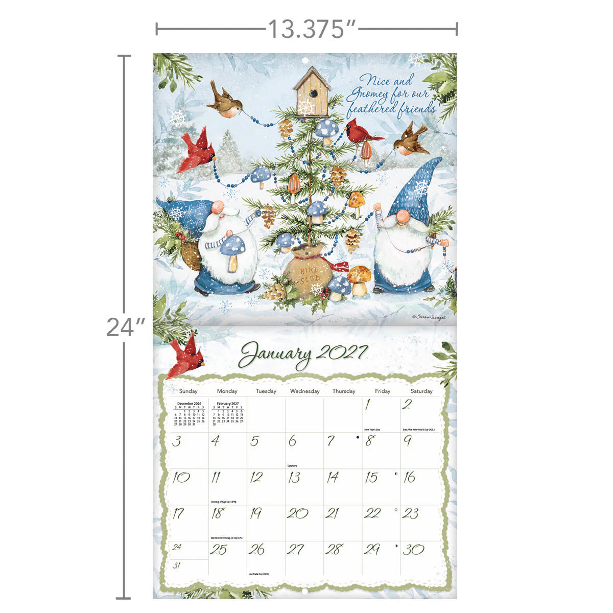 Lang Calendar - Gnome Sweet Gnome - Susan Winget