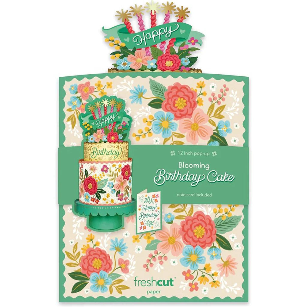 Birthday Cake Popup Card - Blooming Birthday Cake - Fresh Cut