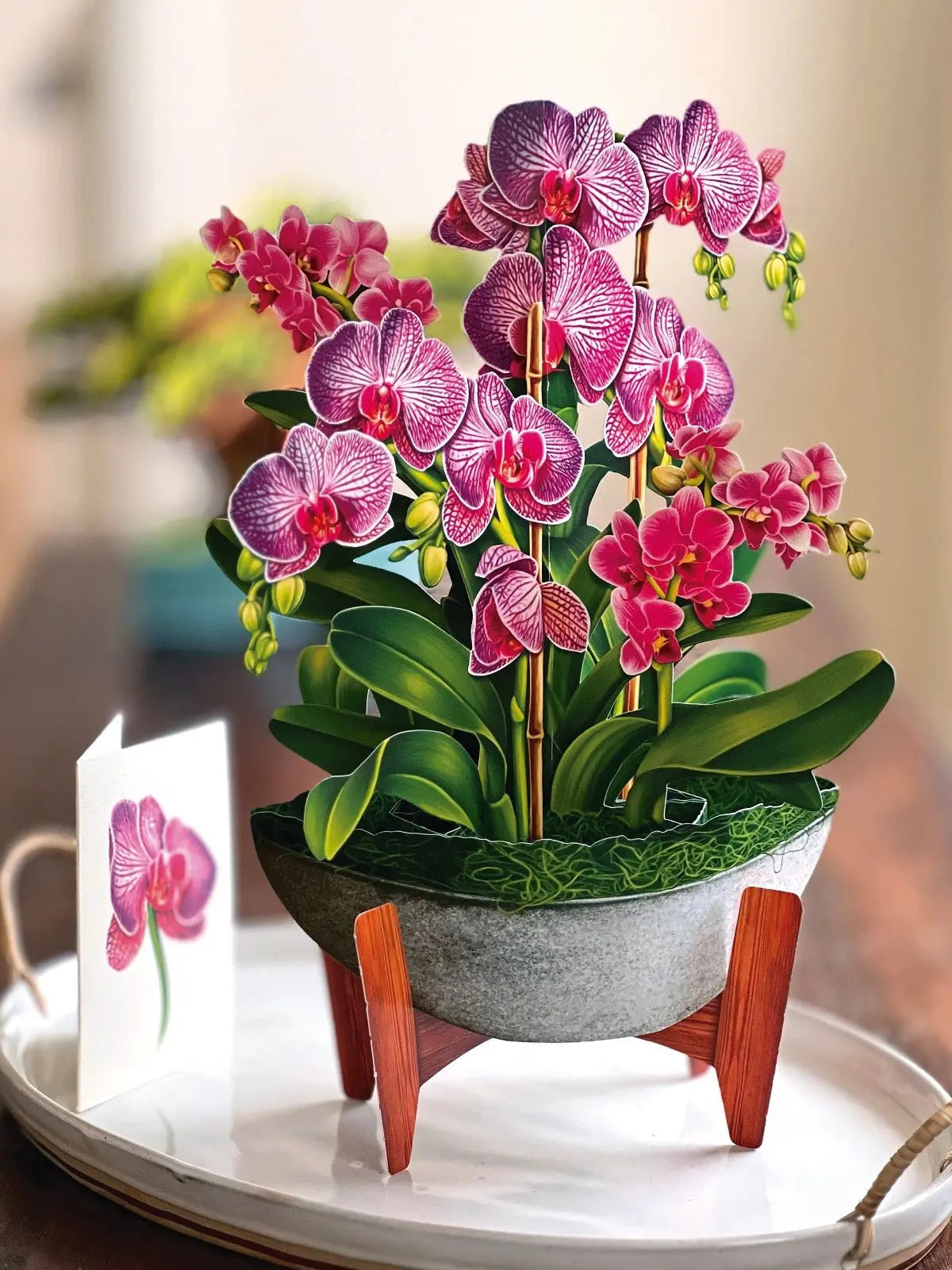 Flower Bouquet Popup Card - Orchid Oasis - Fresh Cut