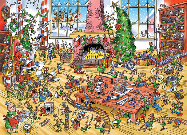 Elves At Work, Doodletown - 1000 piece Cobble Hill Puzzle