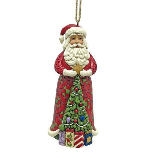 Jim Shore: Santa Tree on Coat Ornament