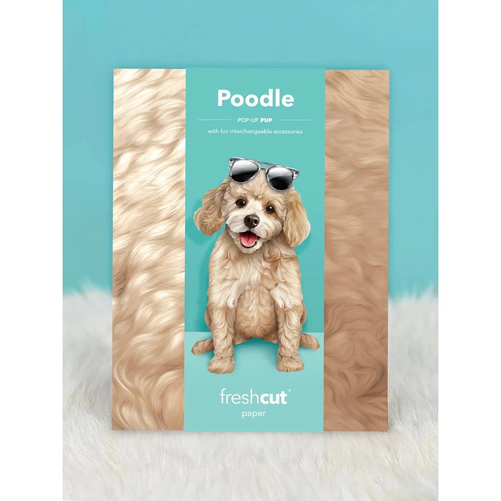 Pop up Pup Card - Poodle - Fresh Cut