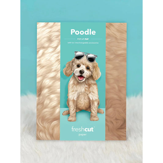 Pop up Pup Card - Poodle - Fresh Cut