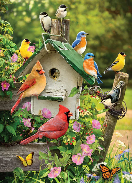 Tray Puzzle - Singing Around the Birdhouse - 35 pieces - Cobble Hill