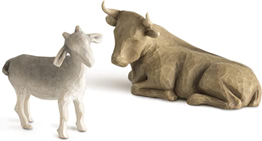 Willow Tree: Nativity Collection - Ox and Goat - 2 pieces