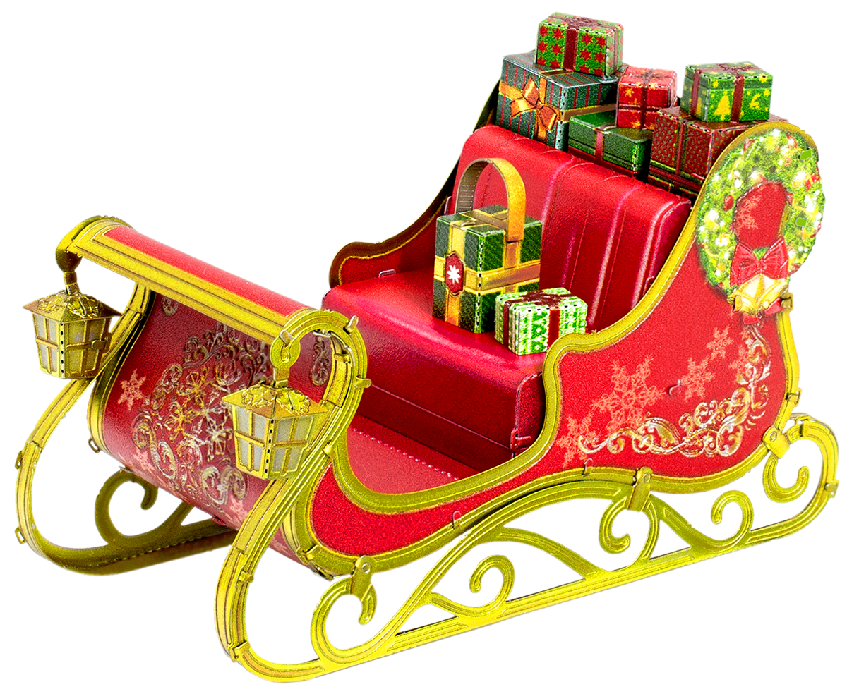 Metal Earth - Christmas Sleigh - Steel Model Kit - 1.5 Sheet Model