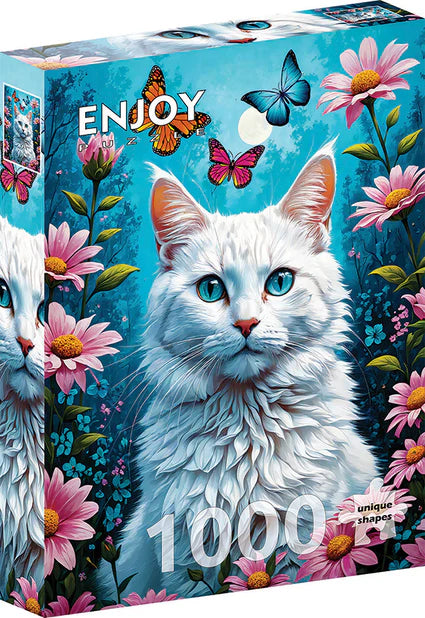 White Cat - 1000 Piece - Enjoy Puzzle