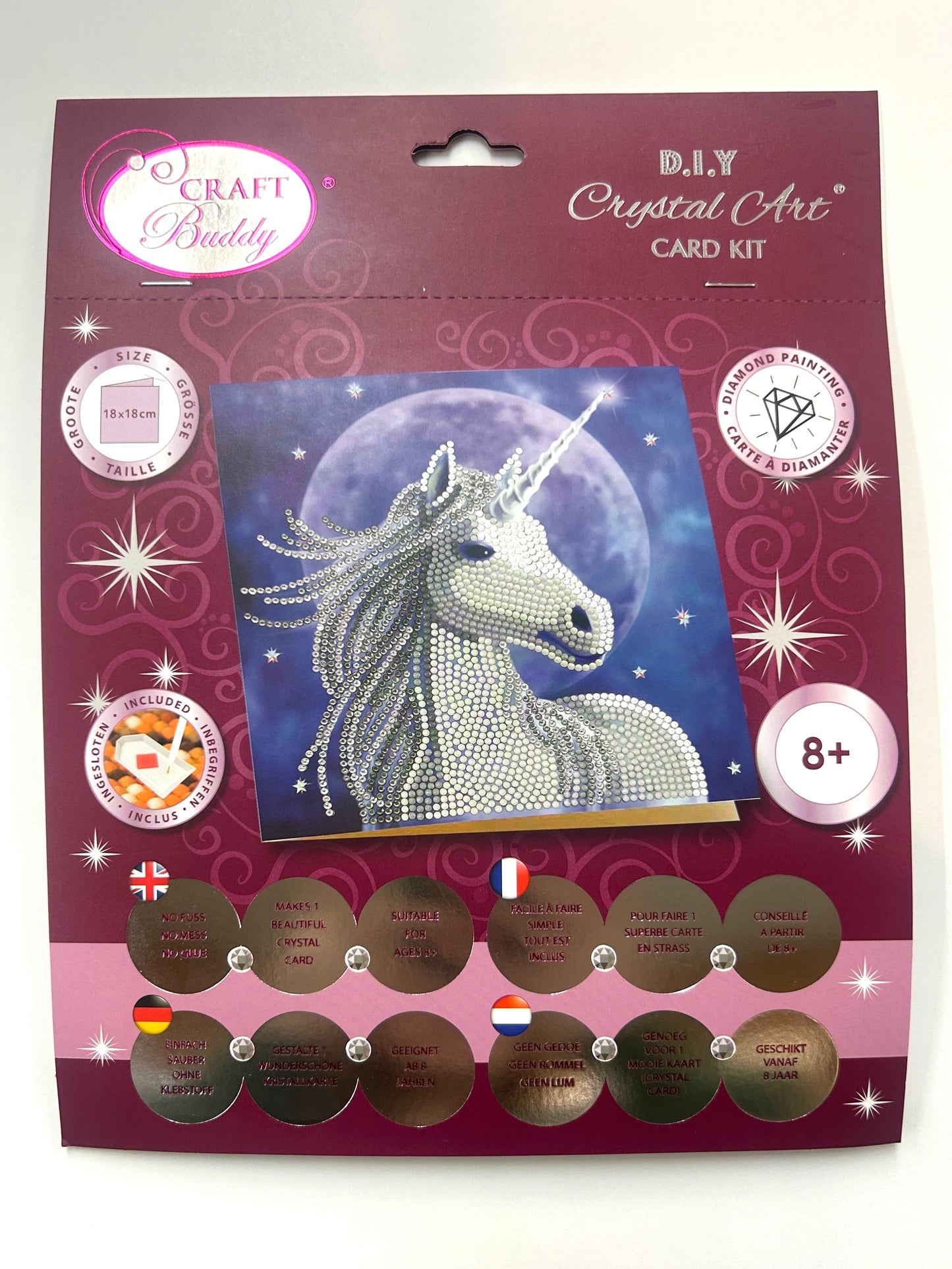 Crystal Art Card Kit - Starlight - Unicorn - Craft Kit
