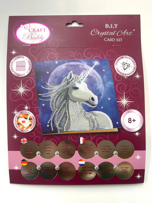 Crystal Art Card Kit - Starlight - Unicorn - Craft Kit