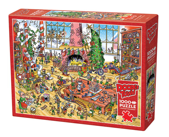 Elves At Work, Doodletown - 1000 piece Cobble Hill Puzzle