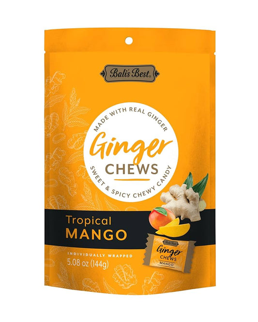 Ginger Chews - Tropical Mango - 144 g. - Bali's Best
