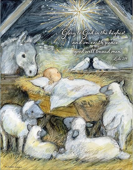 Lang Christmas Cards - Holy Night - 18 per Box