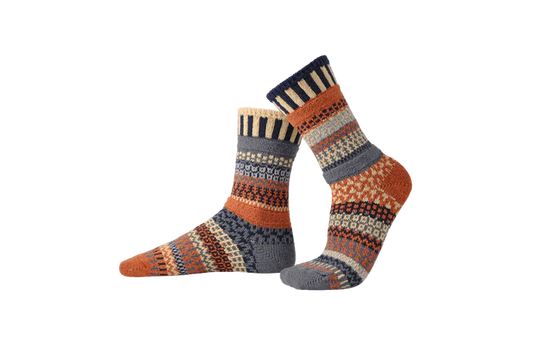 Nutmeg - Medium - Mismatched Crew Socks - Solmate Socks